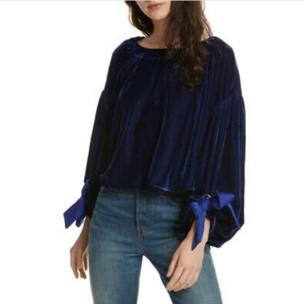 Free People Velvet Top NWT...beautiful